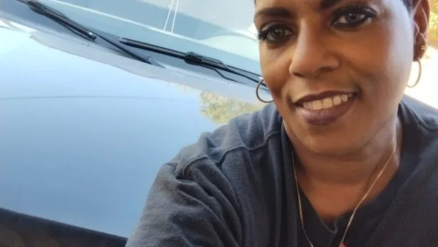 Bridget with her car